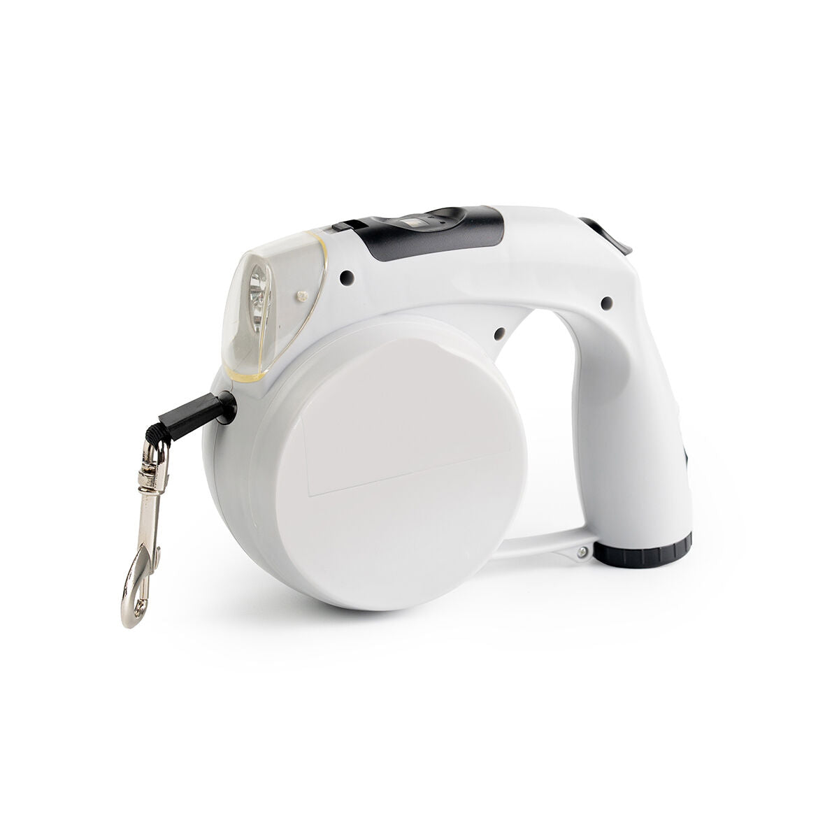 Einziehbare 6-in-1-Hundeleine Leashic von InnovaGoods in Grau und Schwarz – Detailansicht
