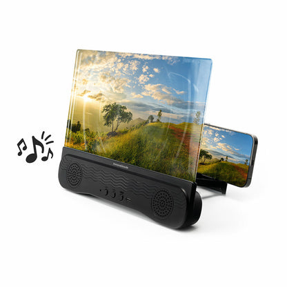InnovaGoods Screenier wiederaufladbarer Handy-Bildschirmvergrösserer mit Bluetooth-Lautsprecher – Verpackung