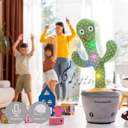 Tanzender und sprechender Kaktus Cacxi von InnovaGoods mit Musik und bunten LEDs – Produktansicht