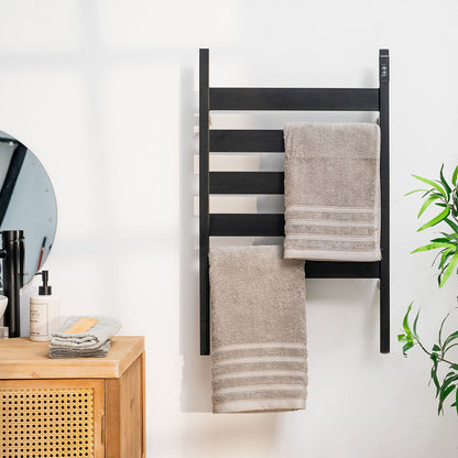 Elektrischer Handtuchwärmer Towarck von InnovaGoods mit 5 Stangen in Schwarz – Produktansicht