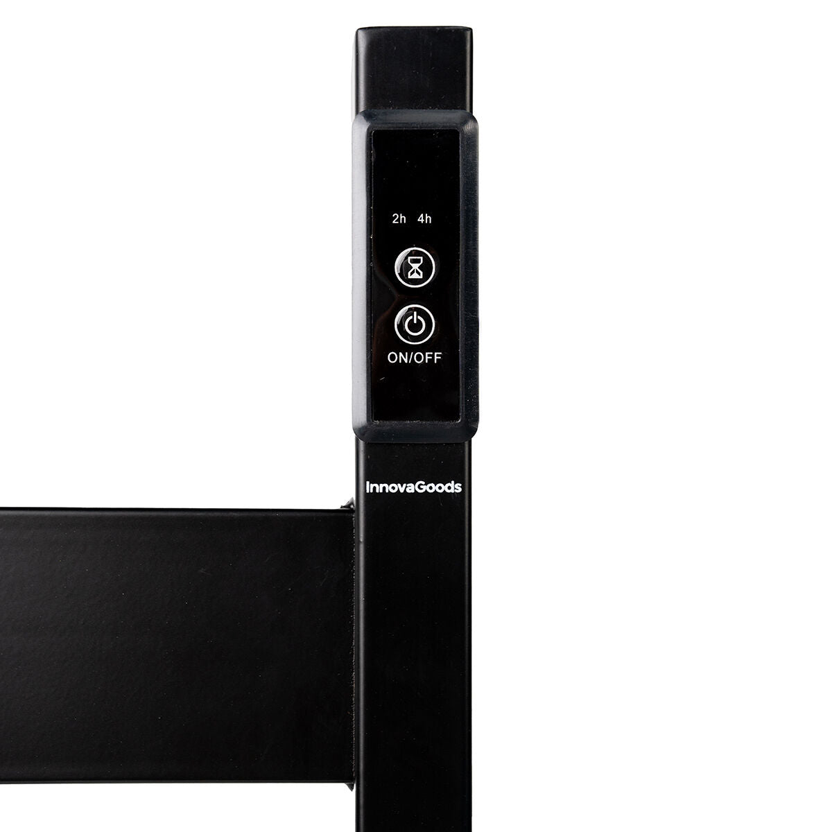 Elektrischer Handtuchwärmer Towarck von InnovaGoods mit 5 Stangen in Schwarz – Seitenansicht