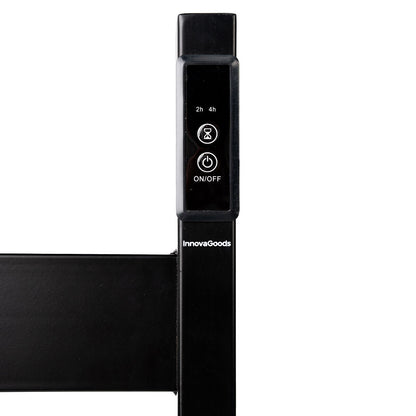 Elektrischer Handtuchwärmer Towarck von InnovaGoods mit 5 Stangen in Schwarz – Seitenansicht
