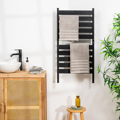 Elektrischer Handtuchwärmer Towarall InnovaGoods mit 10 Stangen in Schwarz – Produktansicht