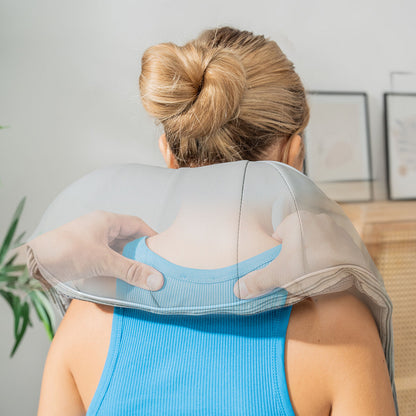 Wiederaufladbares Shiatsu-Massagegerät Pro Massatsu von InnovaGoods in Grau – Seitenansicht
