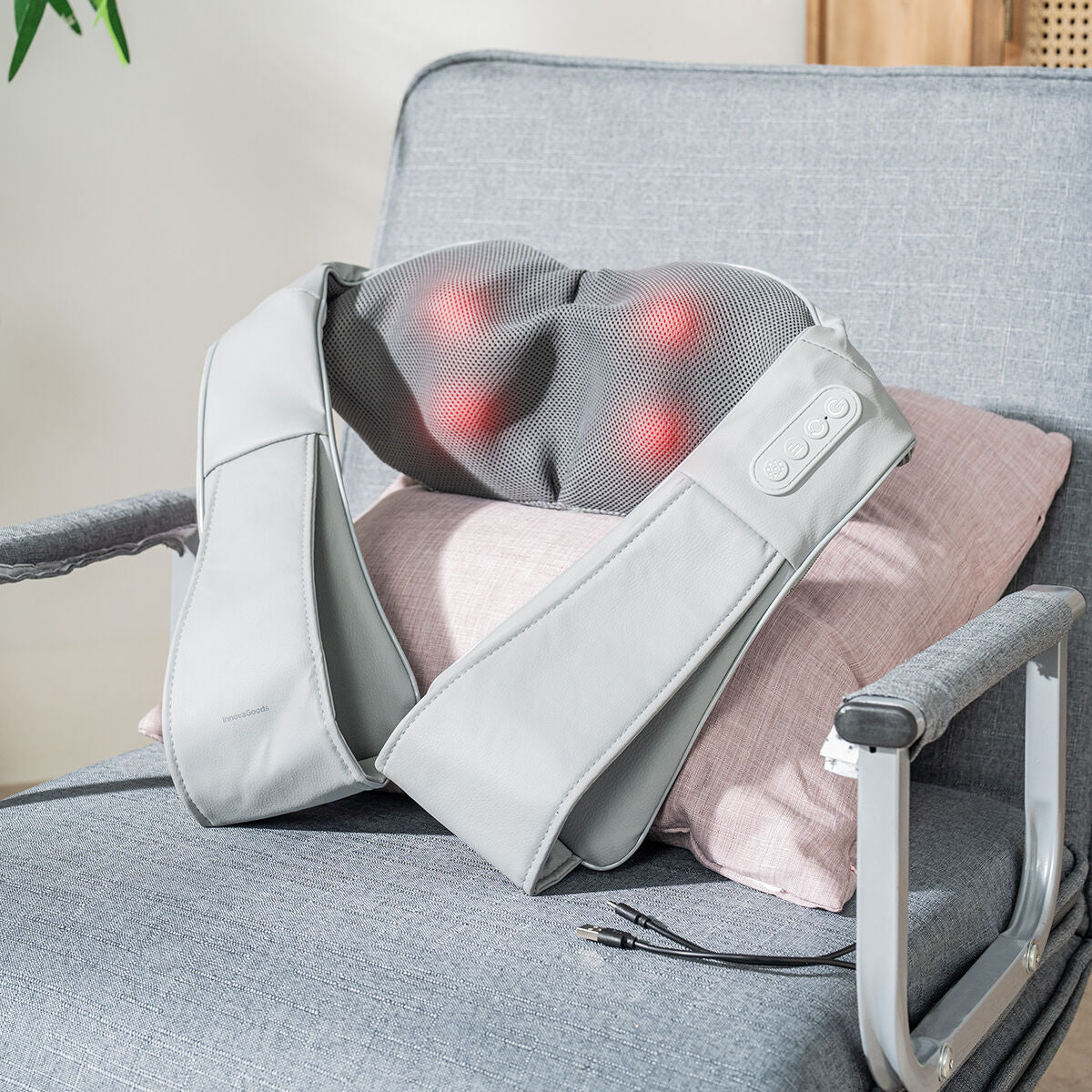 Wiederaufladbares Shiatsu-Massagegerät Pro Massatsu von InnovaGoods in Grau – Ansicht 8
