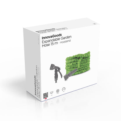 Ausziehbarer Gartenschlauch Hoostend InnovaGoods 15 m in Grün und Grau – Seitenansicht