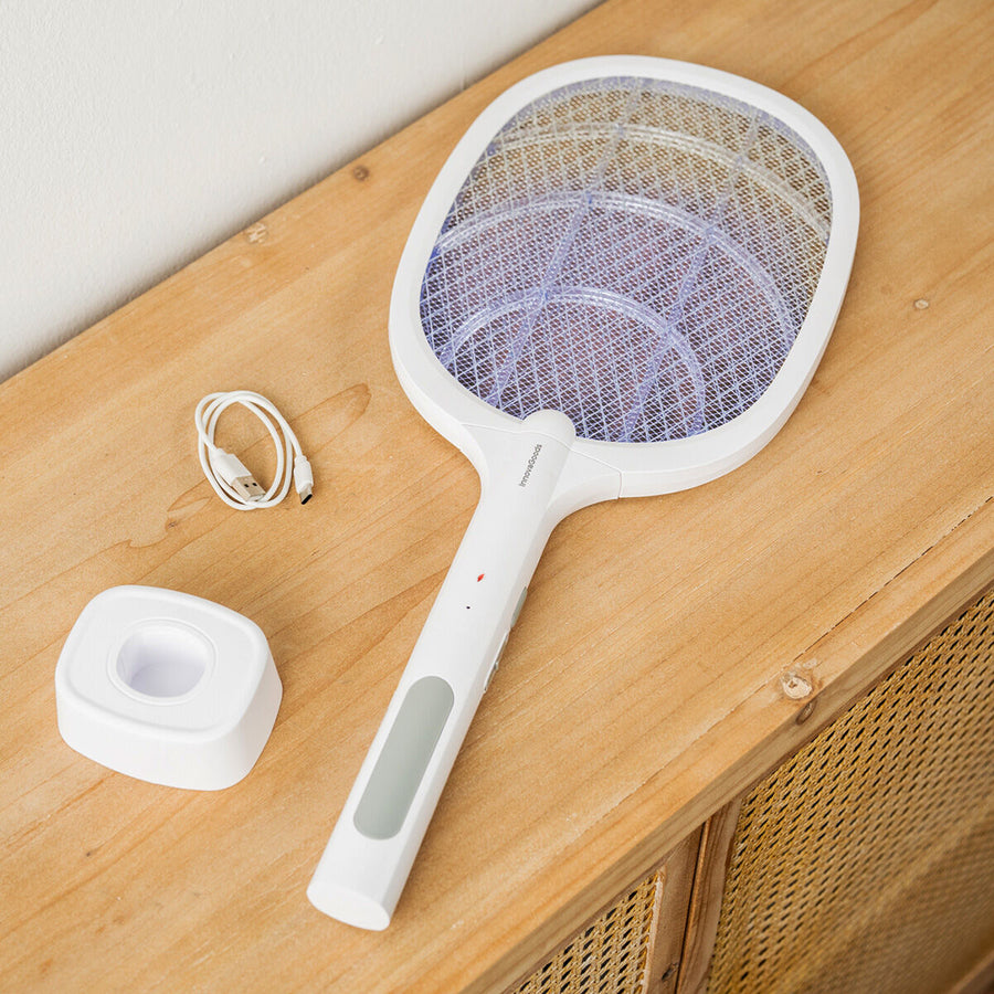 Elecfly 2-in-1 Insektenvernichter-Schläger mit UV-Licht von InnovaGoods – Produktansicht