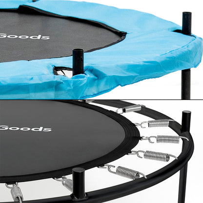 Kindertrampolin Zuply von InnovaGoods mit Sicherheitsnetz in Blau und Schwarz – Anwendungsansicht