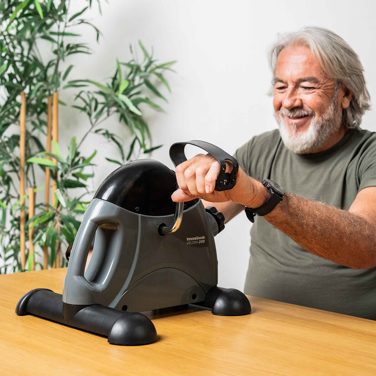 Statischer Pedaltrainer für Arme und Beine mit Matte Velora 2100 InnovaGoods – Ansicht 8