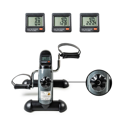 Statischer Pedaltrainer Velora 2100 für Arme und Beine mit rutschfester Matte von InnovaGoods – Rückansicht
