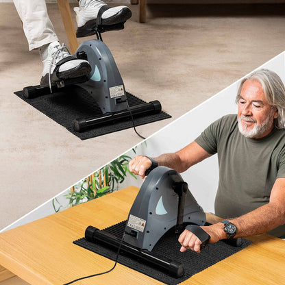 InnovaGoods Velora 3000 elektrischer Pedaltrainer für Arme und Beine mit Matte und Fernbedienung – Rückansicht