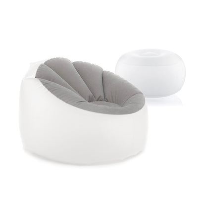 InnovaGoods aufblasbares LED-Sessel-Hocker-Set mit RGB-Beleuchtung und Fernbedienung – Produktansicht