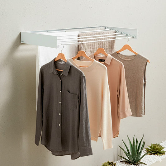 Klappbarer, ausziehbarer, einziehbarer Wand-Wäscheständer Dryva 100 InnovaGoods