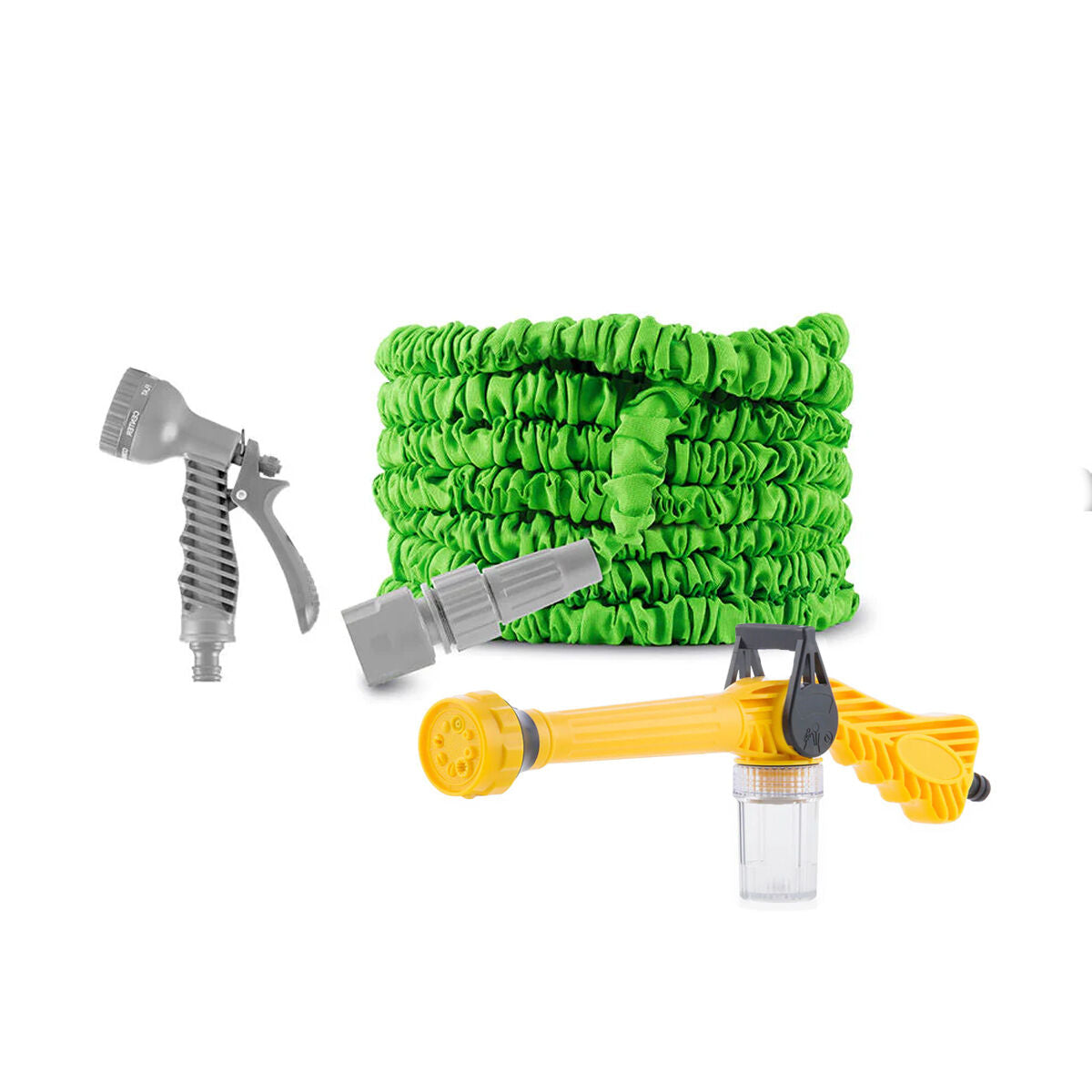 InnovaGoods 8-in-1-Hochdruck-Wasserspritze mit 15-m-Gartenschlauch – Produktansicht