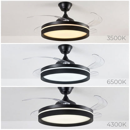 InnovaGoods Deckenventilator mit LED-Licht, 4 einziehbaren Flügeln und Fernbedienung – Ansicht 7