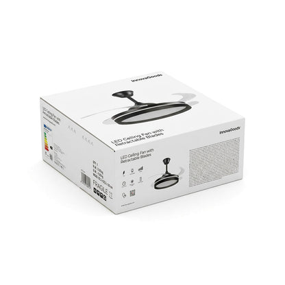 InnovaGoods Deckenventilator mit LED-Licht, 4 einziehbaren Flügeln und Fernbedienung – Detailansicht