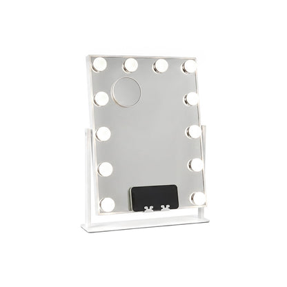 InnovaGoods Glarisse LED-Schminkspiegel Hollywood weiss mit 12 Lampen – Verpackung