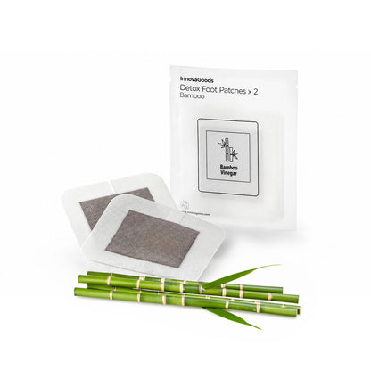 InnovaGoods Detox-Fusspflaster Bamboo 30 Stück – Anwendungsansicht
