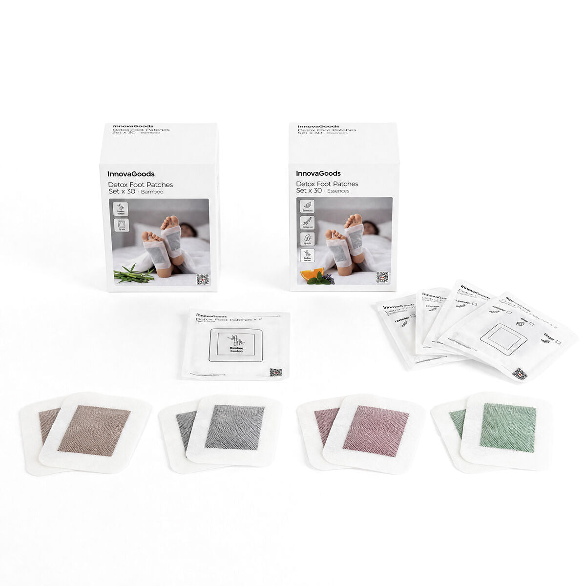InnovaGoods Detox-Fusspflaster Bamboo 30 Stück – Detailansicht
