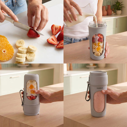 Tragbarer Wellsy Standmixer mit Akku von InnovaGoods, 450 ml – Ansicht 7