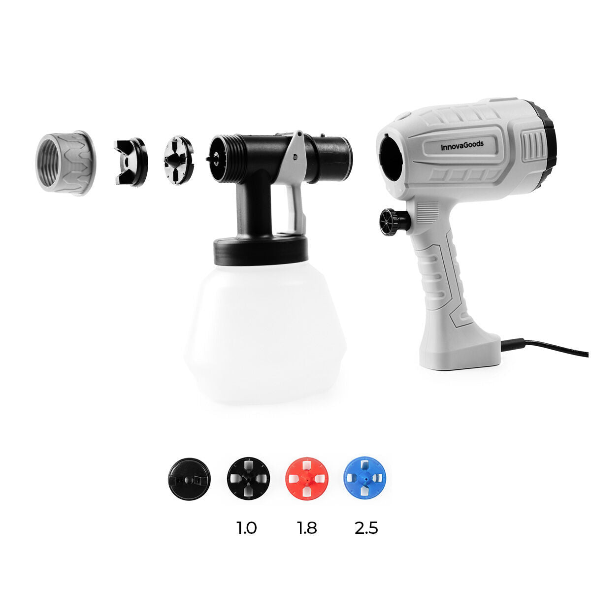 Elektrische Farbspritzpistole Spraint InnovaGoods 500 W mit 1-l-Behälter – Ansicht 8