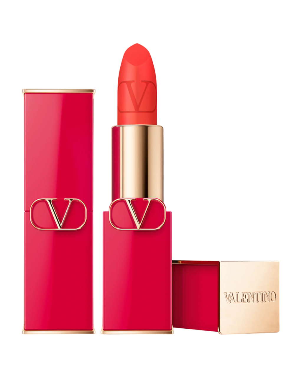 Valentino Valentino, Rosso, Matt, Creme-Lippenstift, 403A, Nachfüllbar, 3.5 g Regular