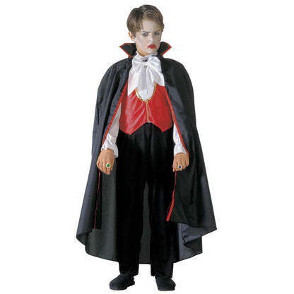 "VAMPIR" (Hemd mit Hose, Weste, Fliege, Umhang) – Vorderansicht