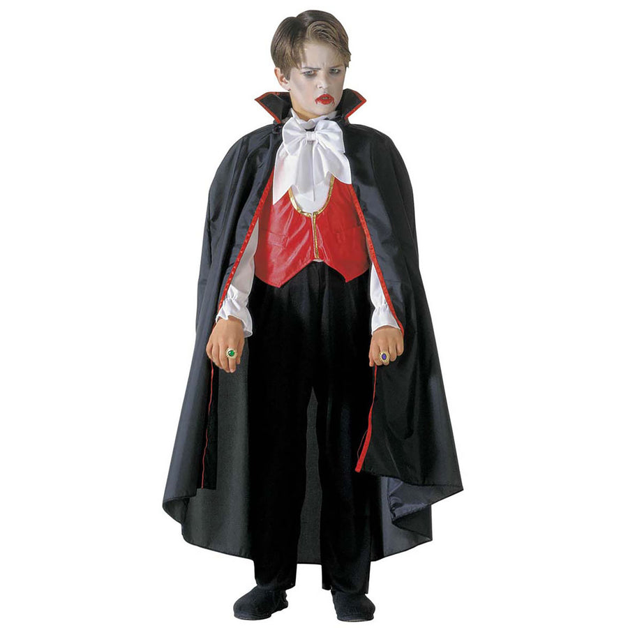 "VAMPIR" (Hemd mit Hose, Weste, Fliege, Umhang) – Vorderansicht