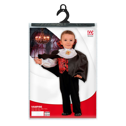 "VAMPIR" (Hemd mit Weste, Jabot, Umhang mit Halsband) – Detailansicht
