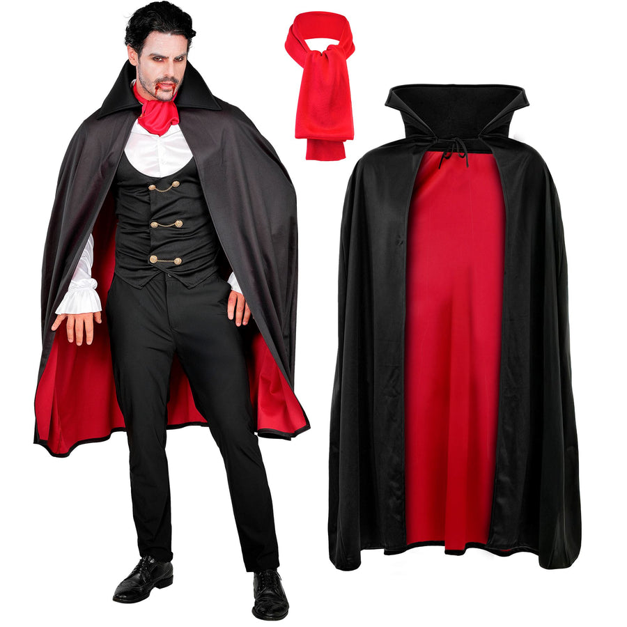 "VAMPIR" (Hemd mit Weste, Jabot, Umhang) – Detailansicht