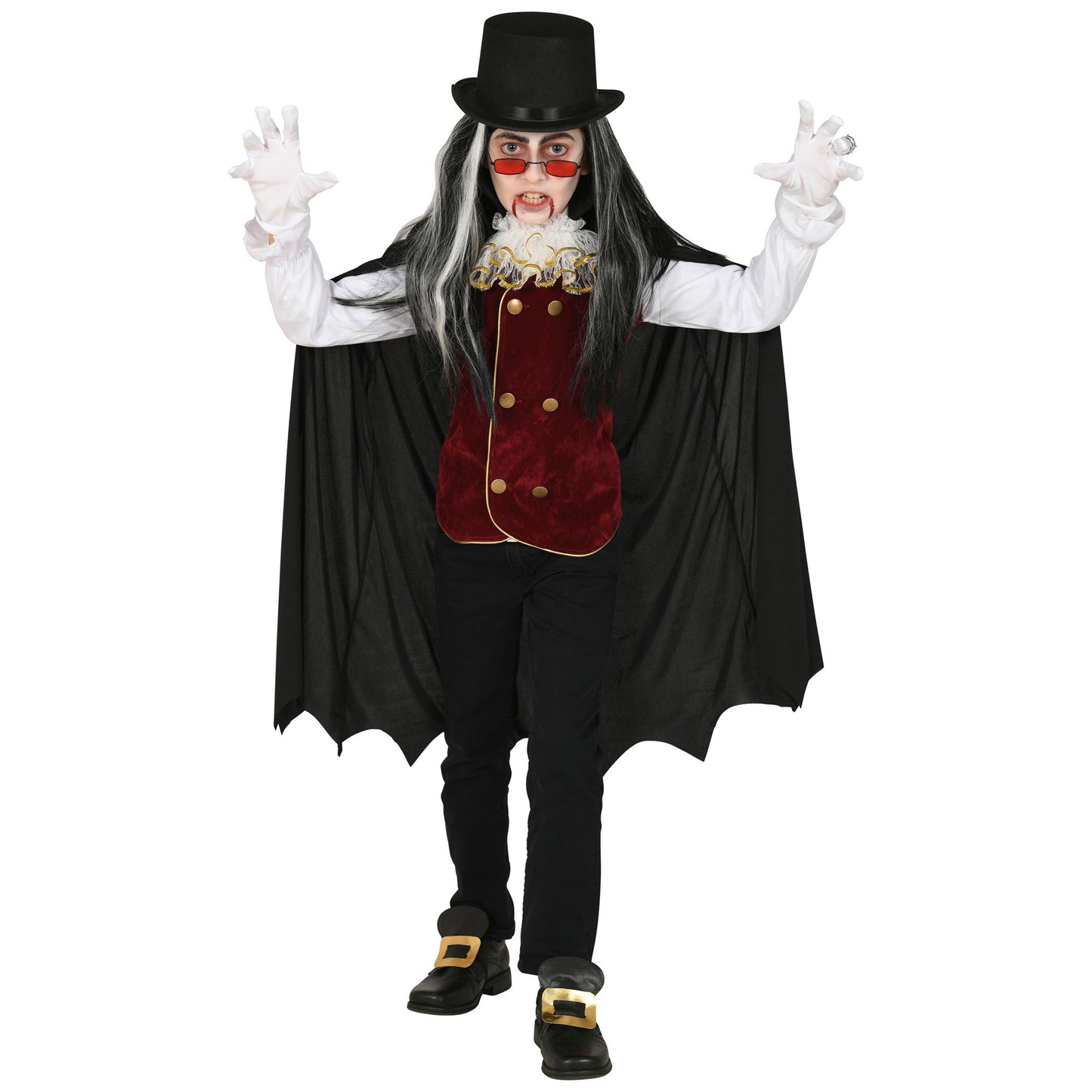"VAMPIR" (Hemd mit Weste und Jabot, Umhang mit Kragen) – Ansicht 3