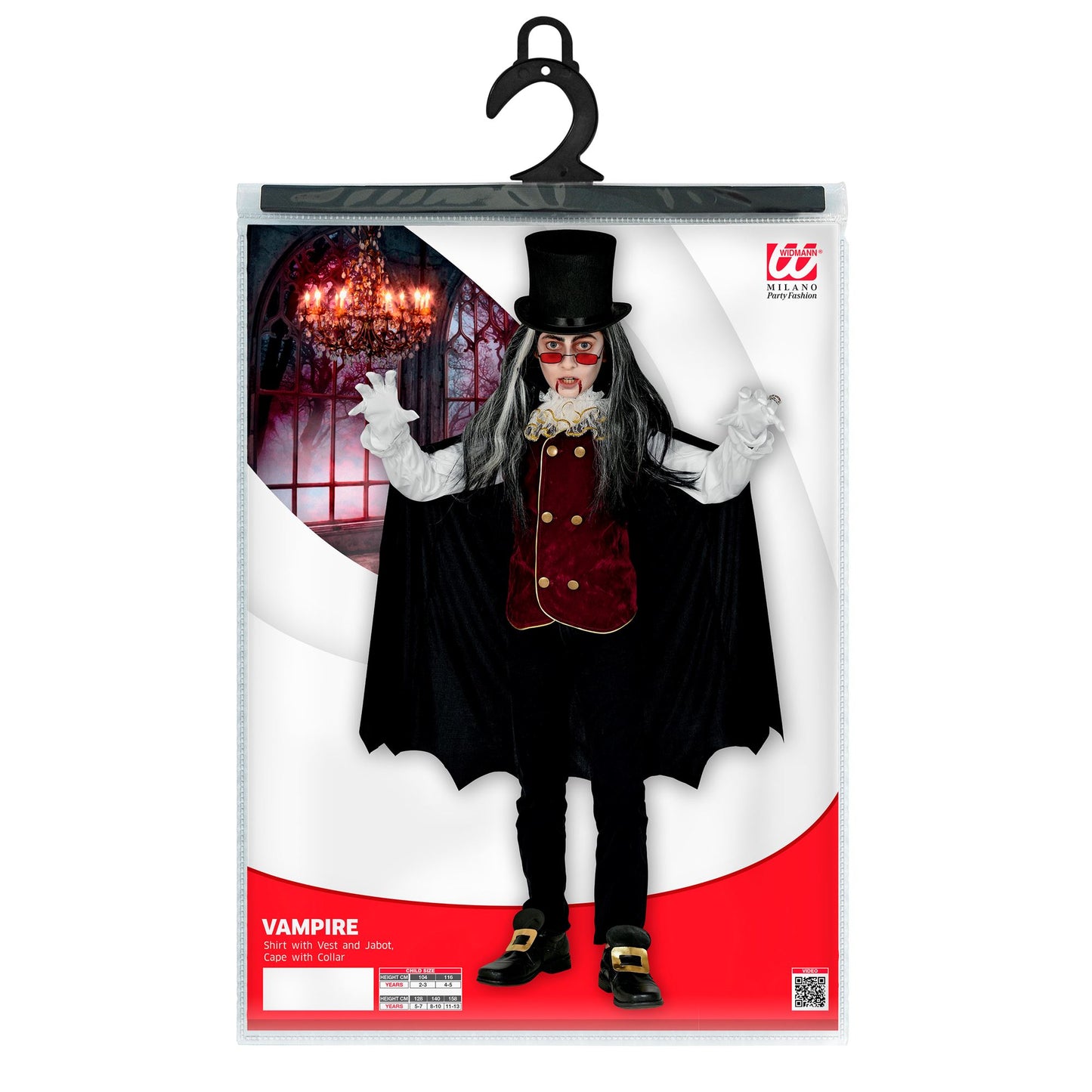 "VAMPIR" (Hemd mit Weste und Jabot, Umhang mit Kragen) – Ansicht 5