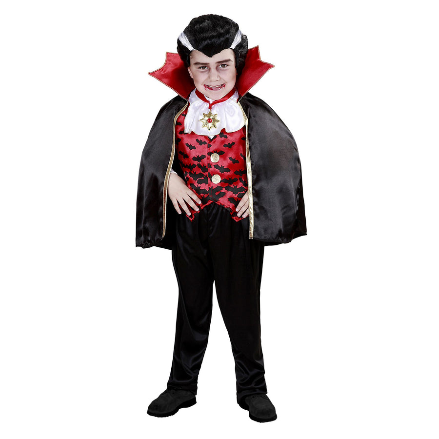 "VAMPIR" (Weste mit Jabot, Hose, Umhang) – Detailansicht