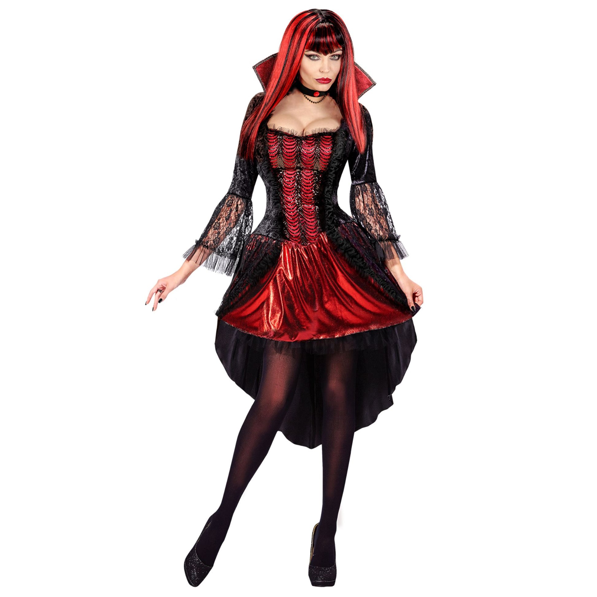 "VAMPIRIN" (Kleid, Halskette) – Vorderansicht