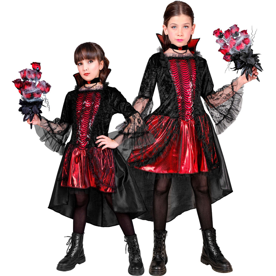 "VAMPIRIN" (Kleid, Halskette) – Vorderansicht