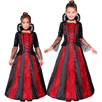 "VAMPIRIN" (Kleid mit Reifrock, Halsband) – Vorderansicht