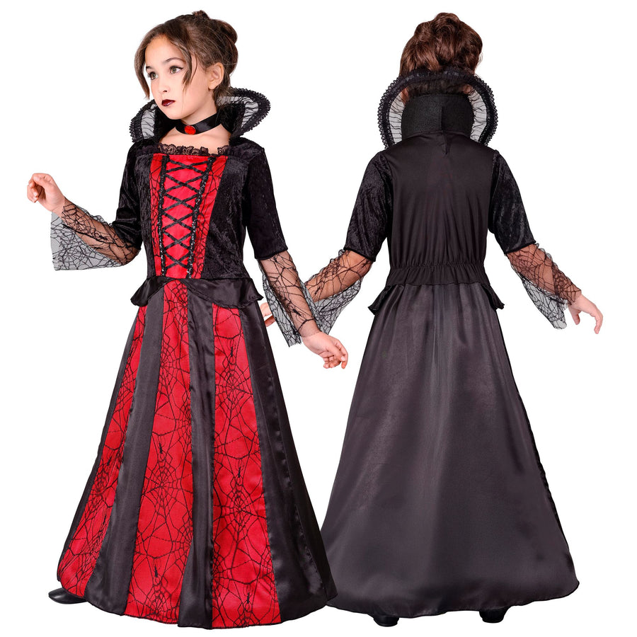 "VAMPIRIN" (Kleid mit Reifrock, Halsband) – Detailansicht
