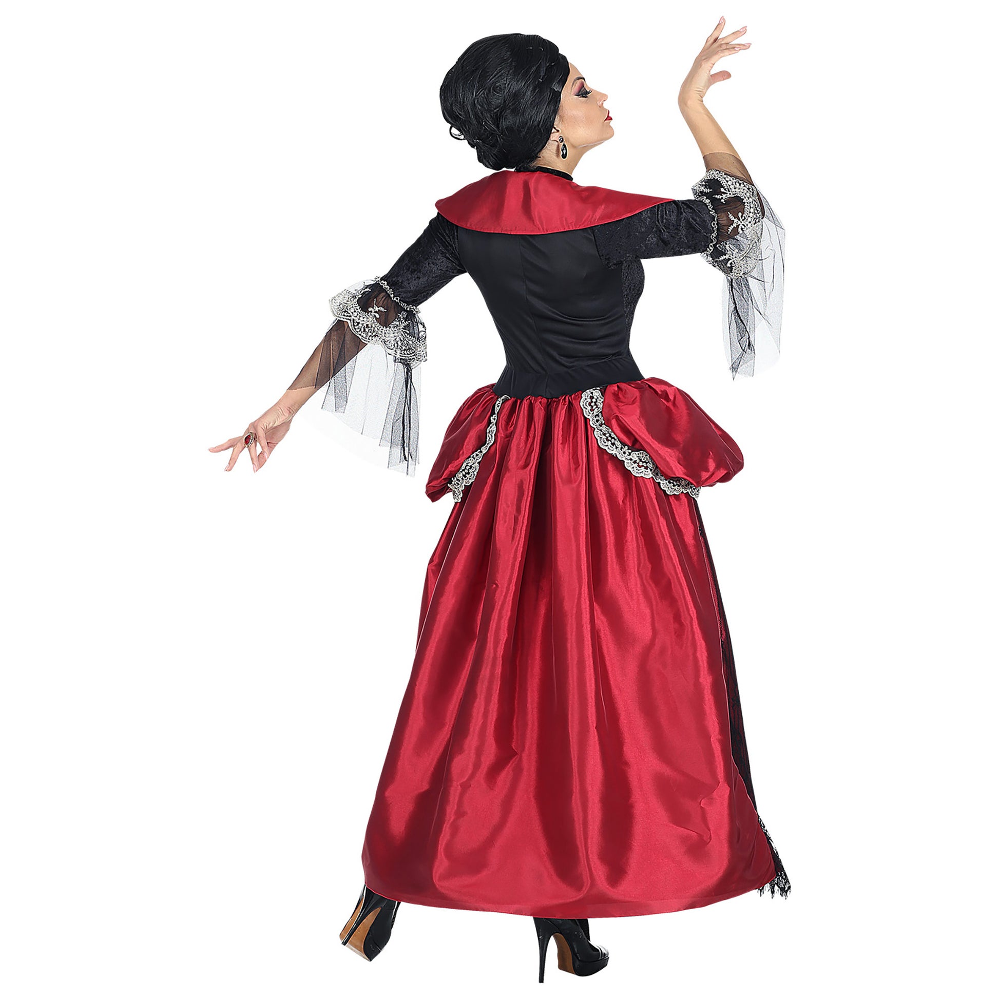 "VAMPIRIN" (Kleid mit Unterrock & Reifrock, Halsband) – Ansicht 3