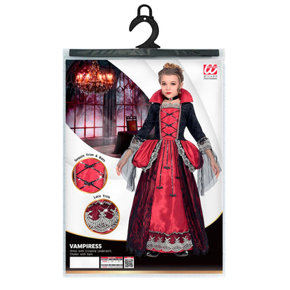 "VAMPIRIN" (Kleid mit Unterrock und Reifrock, Halsband mit Stein) – Ansicht 4