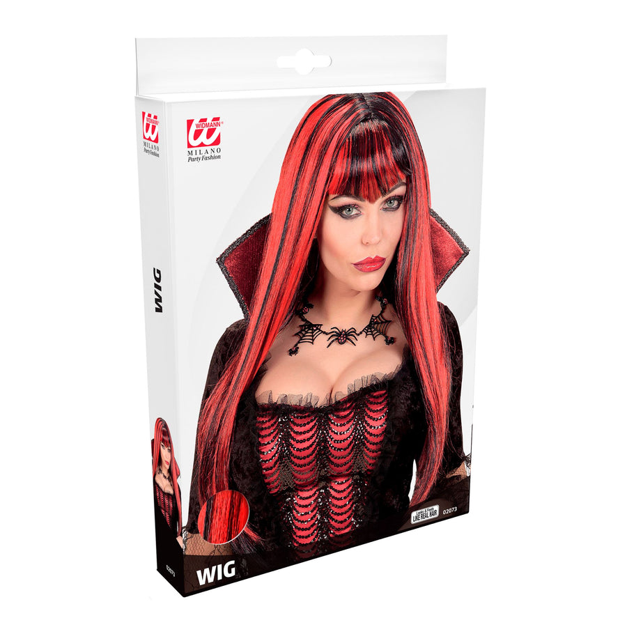 "VAMPIRIN PERÜCKE" in box – Detailansicht