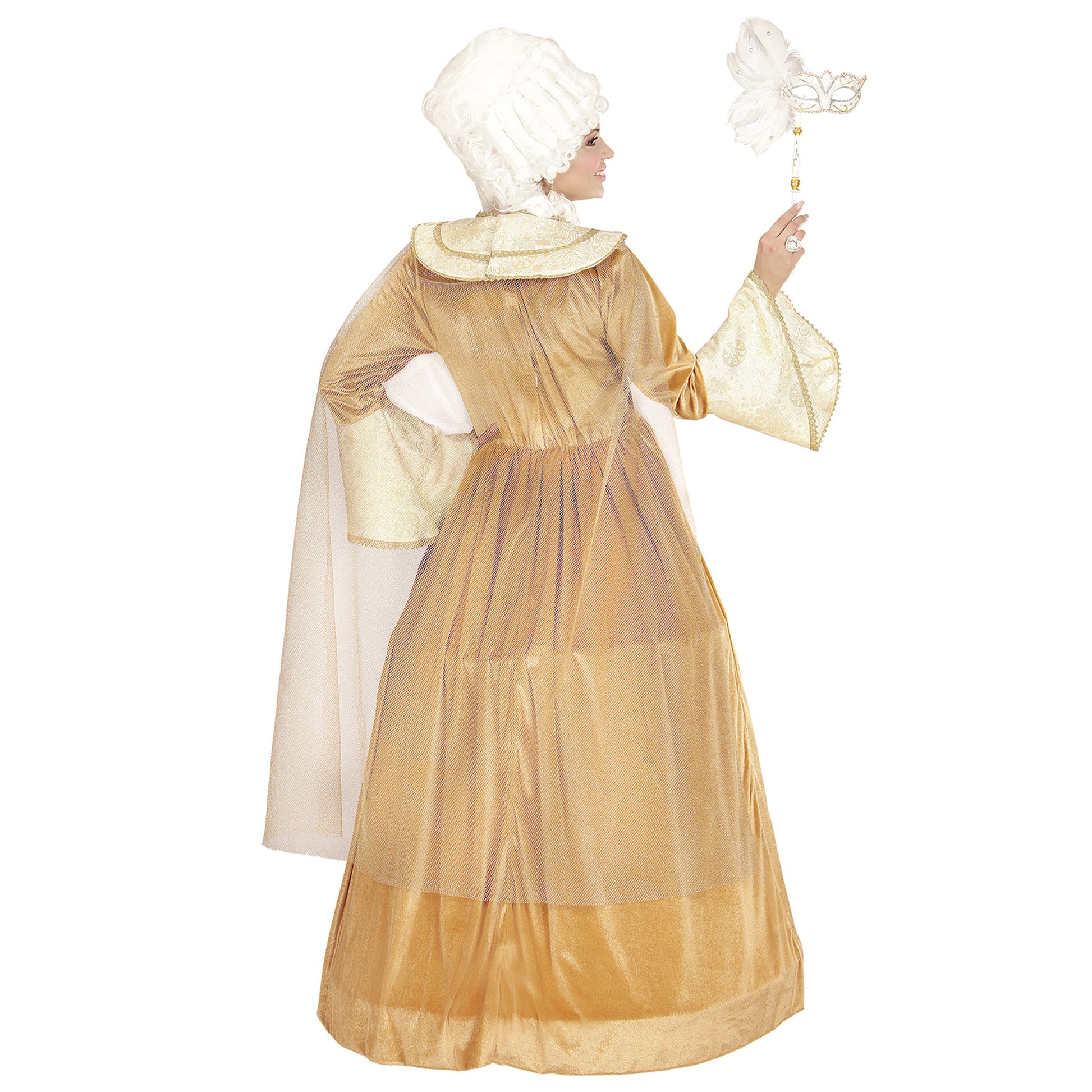 "VENEZIANISCHE EDELDAME" (Kleid mit Reifunterrock, Umhang) – Ansicht 4