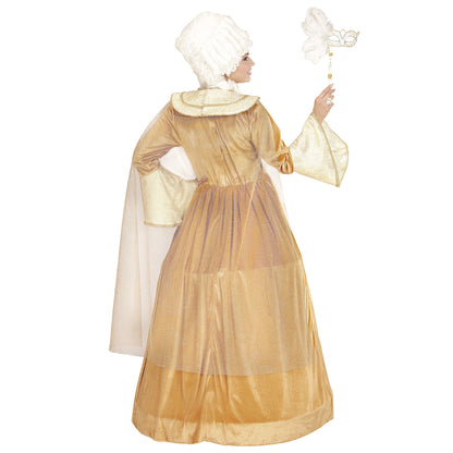 "VENEZIANISCHE EDELDAME" (Kleid mit Reifunterrock, Umhang) – Ansicht 4