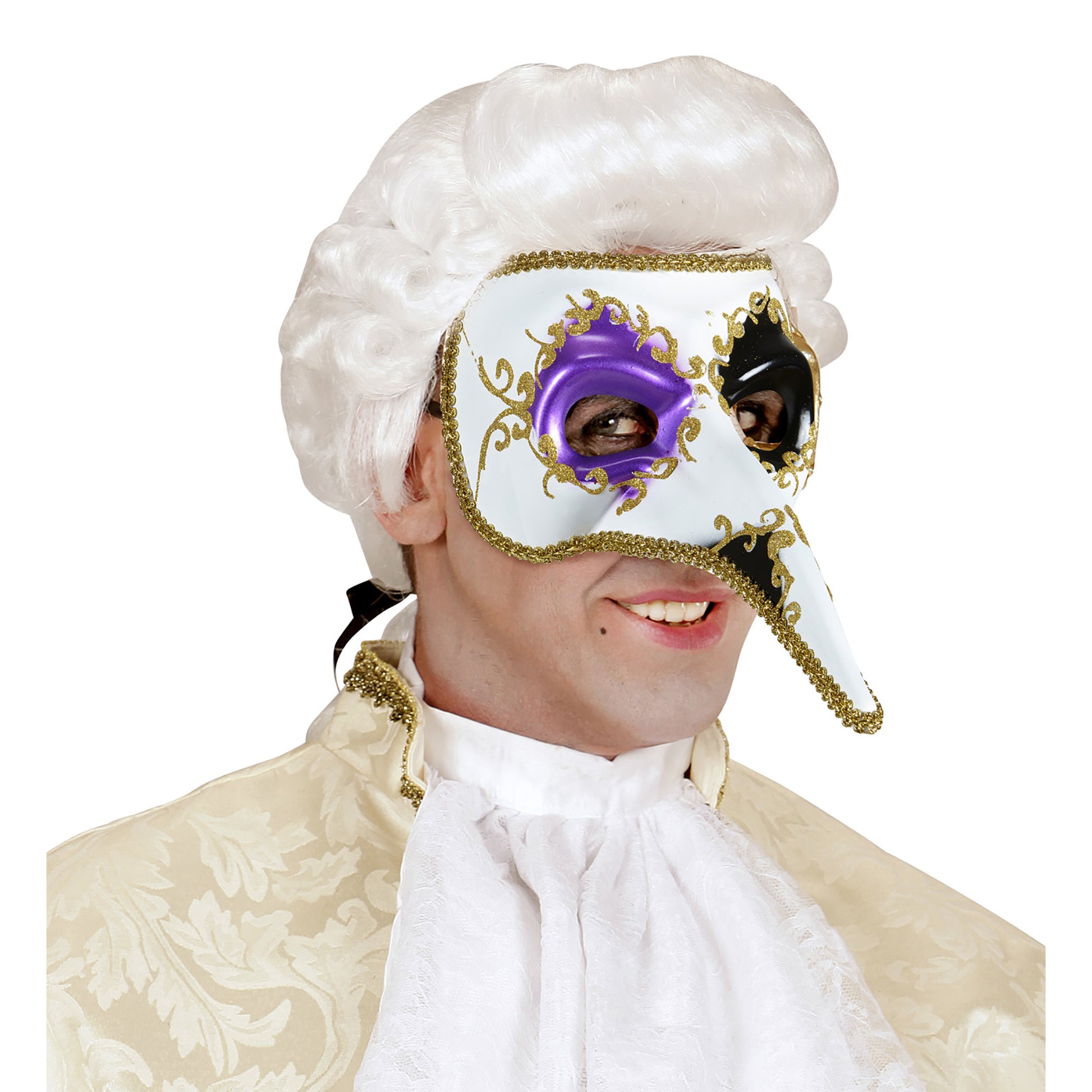 "VENEZIANISCHE MASKE MIT LANGER NASE" – Detailansicht
