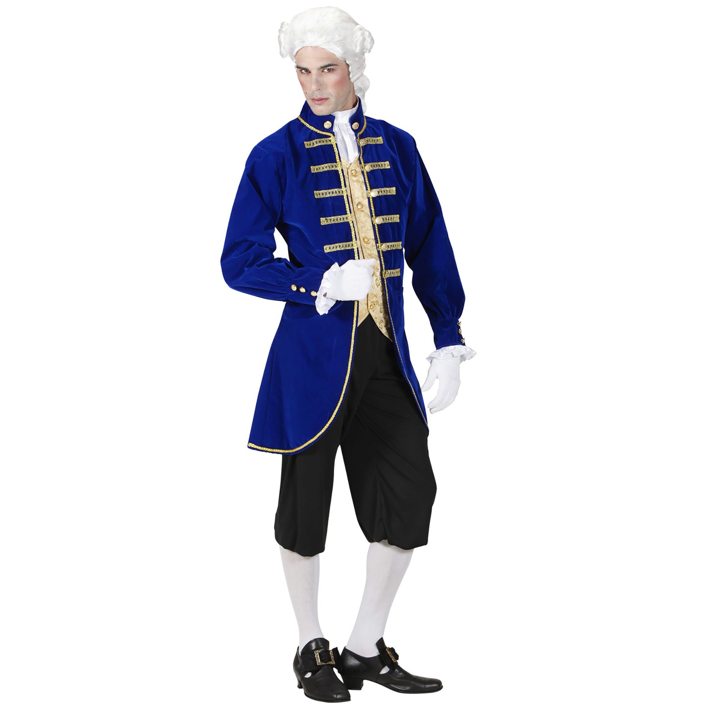 "VENEZIANISCHER EDELMANN" (Jacke mit Weste, Jabot, Hose) – Detailansicht