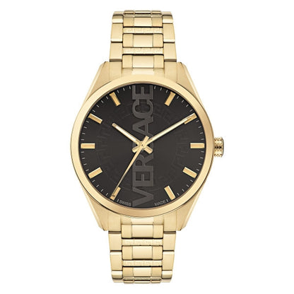 VERSACE LOGO HALO VE3H00622 Only Time Armbanduhr 42 mm Gold