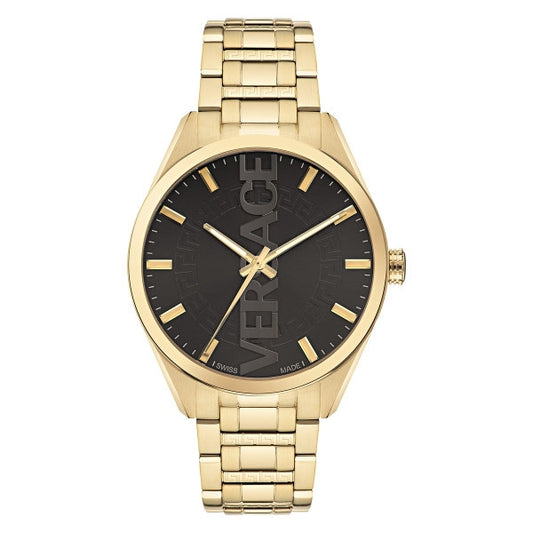 VERSACE LOGO HALO VE3H00622 Only Time Armbanduhr 42 mm Gold