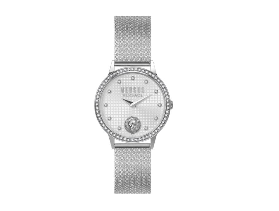 VERSUS STRANDBANK CRYSTAL VSP572621 Date - Case: 35 mm Armbanduhr 35 mm Silber ansicht-3
