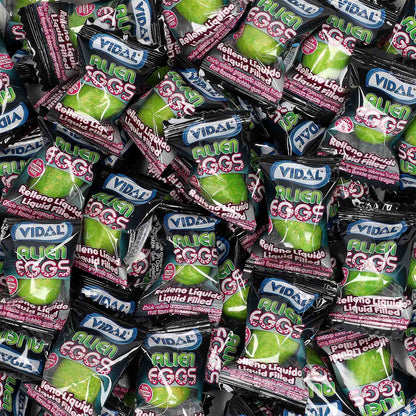 Vidal Alien Eggs 200er Kaugummidragees Grün mit flüssigem Kern 1000 g