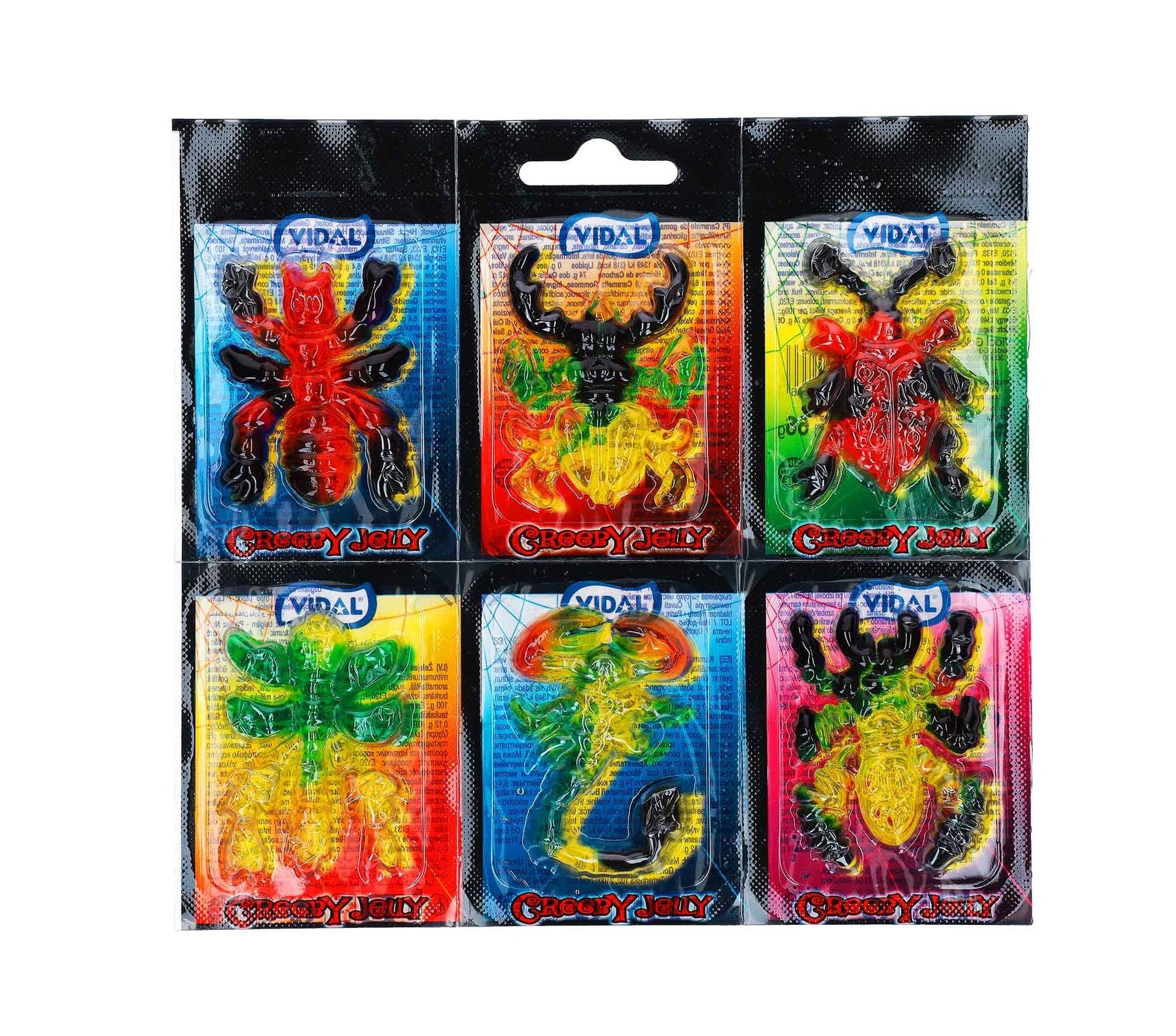 Vidal Creepy Jelly 6x11g 6 Fruchtgummis in Form von Insekten - Candyshop.ch