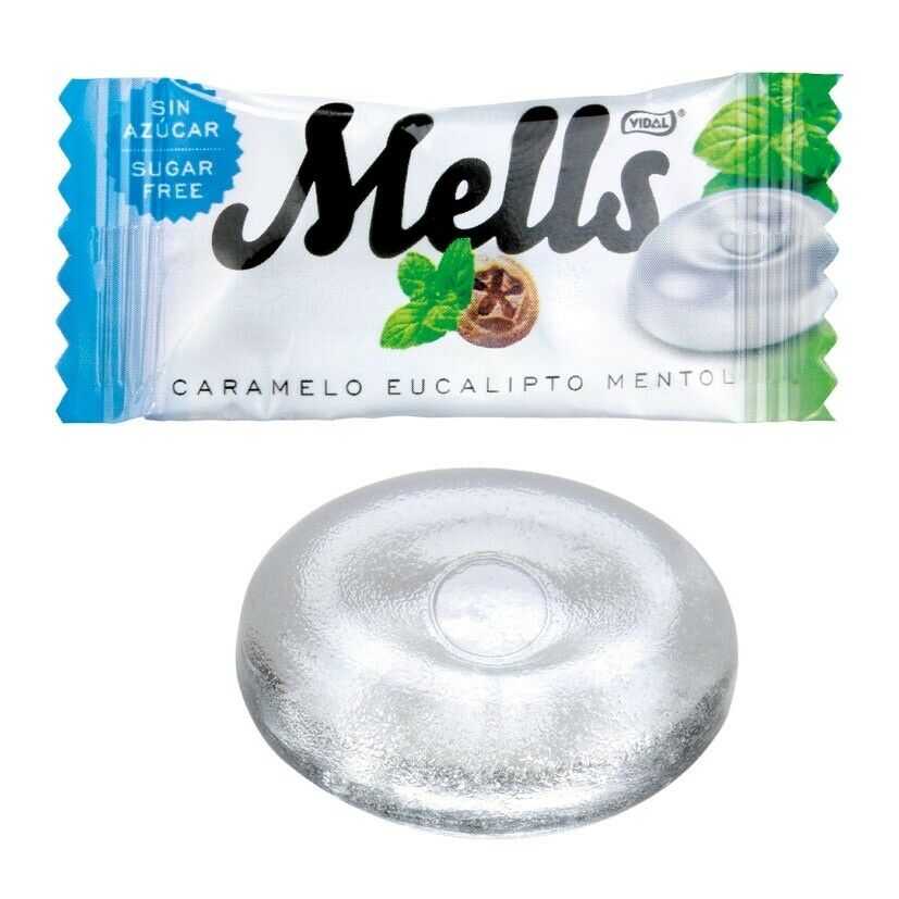 Vidal Mells Eucalyptus & Menthol Zuckerfreie Bonbons 300 Stück 900 g